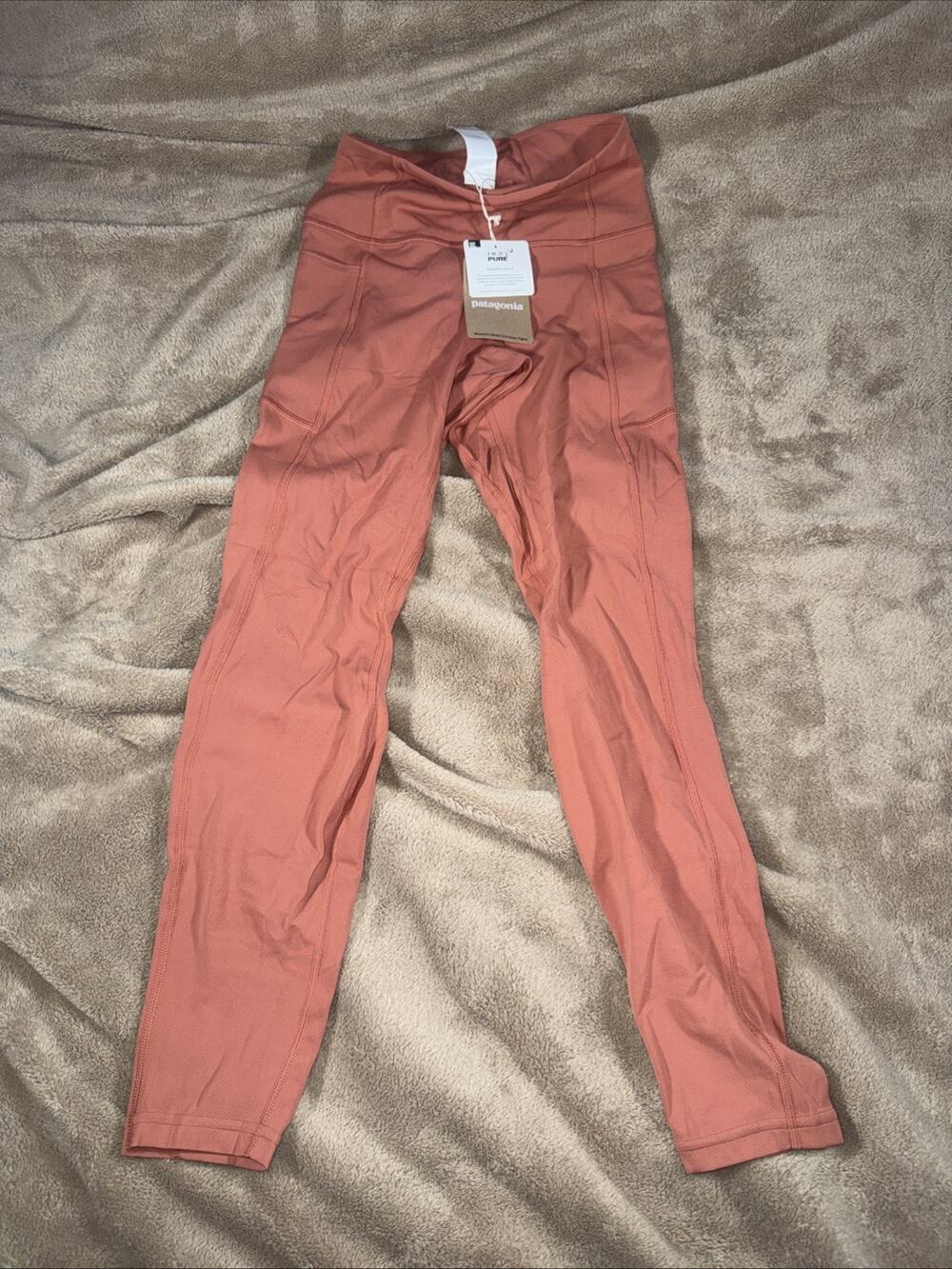 Patagonia Maipo 7/8 Stash Tights Burl Red 24885 Womens Large NWT